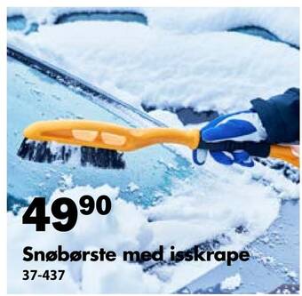 Biltema Snøbørste med isskrape tilbud