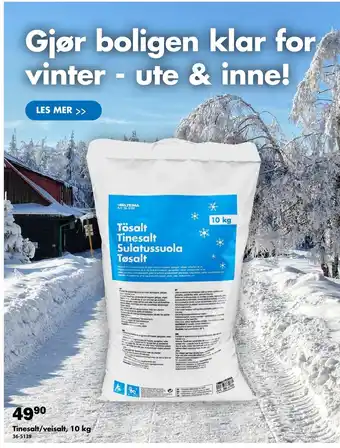 Biltema Tinesalt/veisalt tilbud