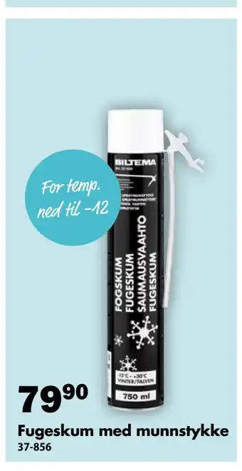 Biltema Fugeskum med munnstykke tilbud