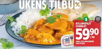 Meny Kyllingfilet strimlet tilbud