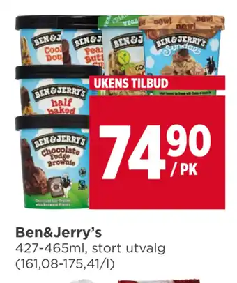 Meny Ben&jerry’s tilbud
