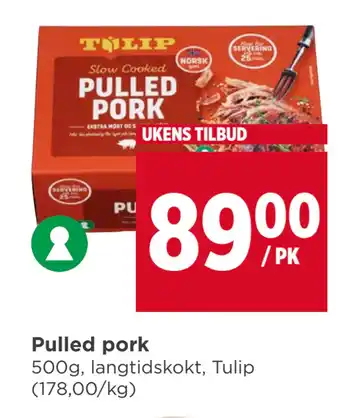 Meny Pulled pork tilbud