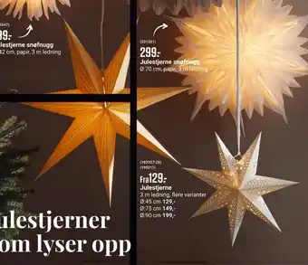 Europris Julestjerne tilbud