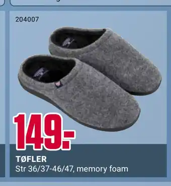 Europris Tøfler tilbud