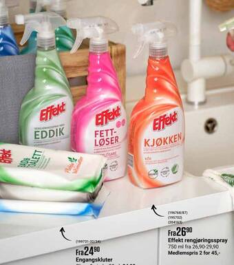 Europris Effekt rengjøringsspray tilbud