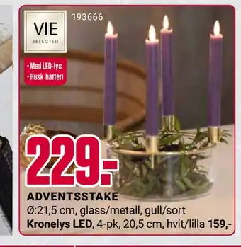 Europris Adventsstake tilbud