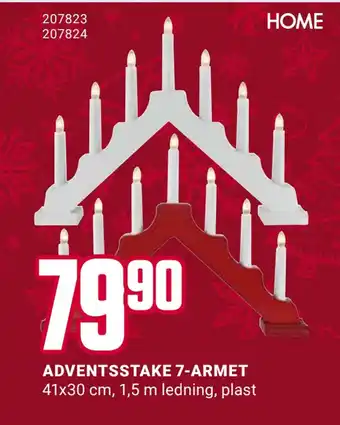Europris Adventsstake 7-armet tilbud