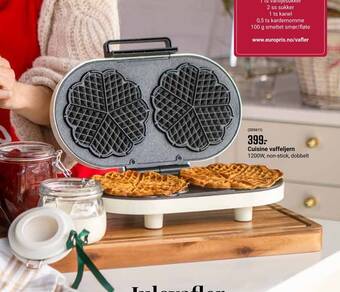 Europris Cuisine vaffeljern tilbud