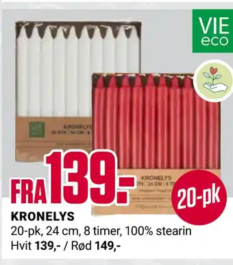 Europris Kronelys tilbud