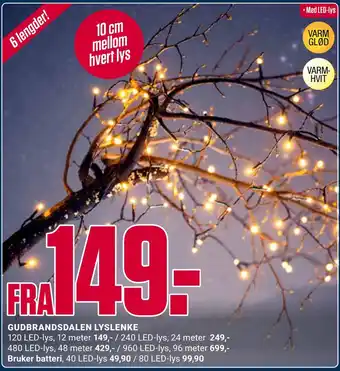 Europris Gudbrandsdalen lyslenke tilbud