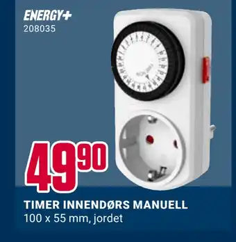 Europris Timer innendørs manuell tilbud