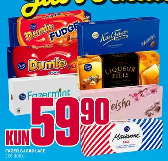 Europris Fazer sjokolade tilbud