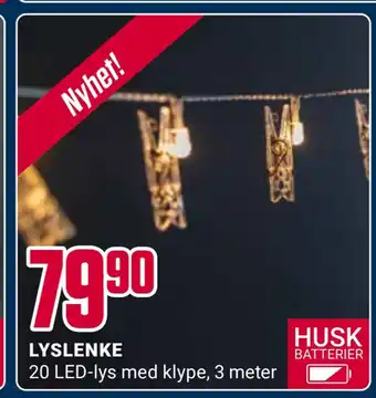 Europris Lyslenke tilbud