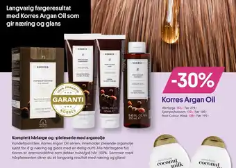 VITA Korres argan oil tilbud