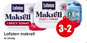 Spar Lofoten makrell et utvalg tilbud