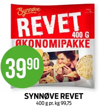 Kiwi SYNNØVE REVET 400 g tilbud