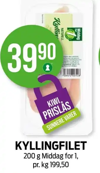 Kiwi KYLLINGFILET tilbud