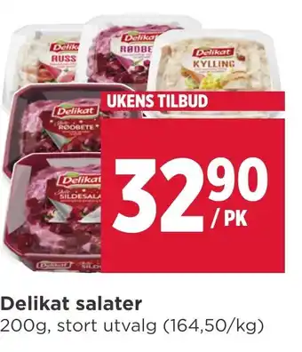 Meny Delikat salater tilbud