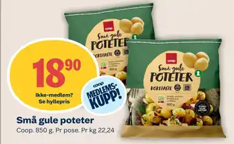 Coop Mega Små gule poteter tilbud