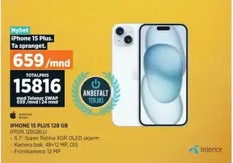 POWER IPHONE 15 PLUS 128 GB tilbud