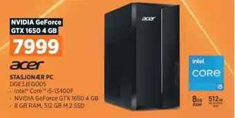POWER acer STASJONÆR PC tilbud