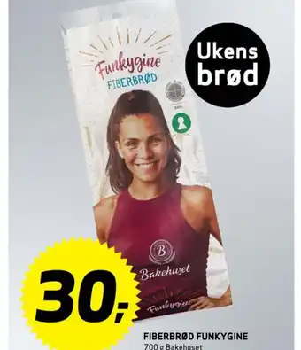 Bunnpris FIBERBRØD FUNKYGINE 700 g Bakehuset tilbud