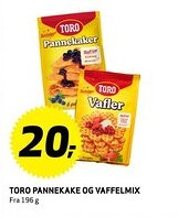 Bunnpris TORO PANNEKAKE OG VAFFELMIX Fra 196 g tilbud