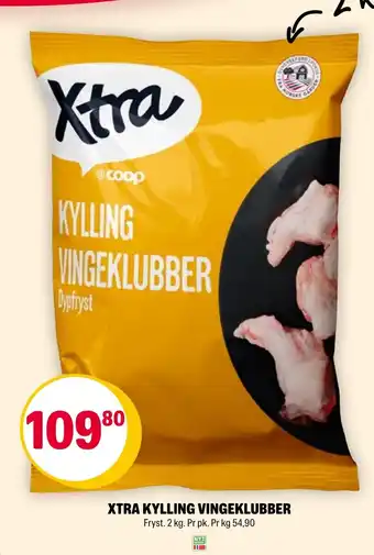 Coop Extra XTRA KYLLING VINGEKLUBBER tilbud
