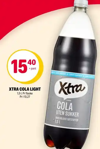 Coop Extra XTRA COLA LIGHT 1,5 I. Pr flaske tilbud