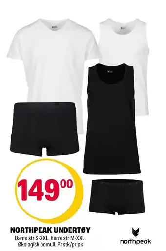 Coop Extra NORTHPEAK UNDERTØY Dame str S-XXL tilbud