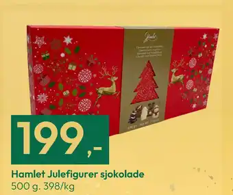 Gigaboks Hamlet julefigurer sjokolade tilbud