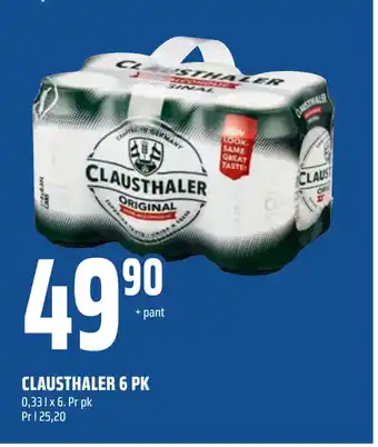 Coop Obs Clausthaler 6 pk tilbud