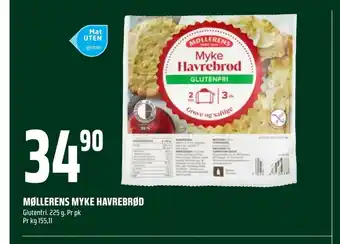Coop Obs Møllerens myke havrebrød tilbud