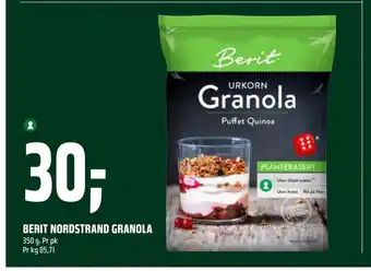 Coop Obs Berit nordstrand granola tilbud