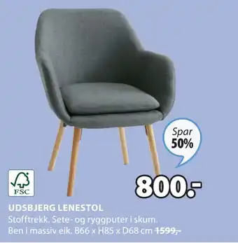 JYSK Udsbjerg lenestol tilbud