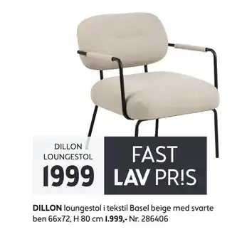 Bohus Dillon loungestol tilbud