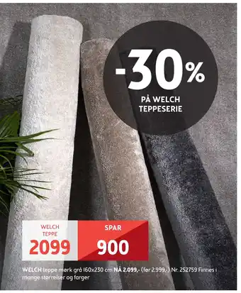Bohus Welch teppe tilbud