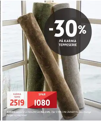 Bohus Karma teppe tilbud