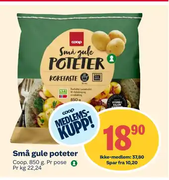 Coop Extra Små gule poteter tilbud