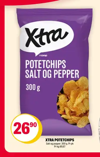 Coop Extra Xtra potetchips tilbud