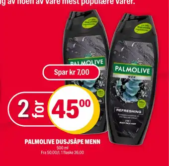 Coop Extra Palmolive dusjsåpe menn tilbud