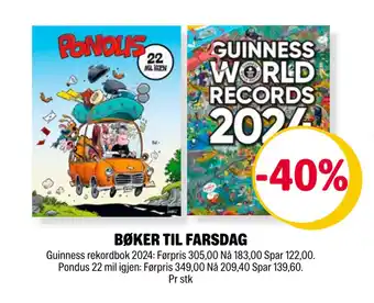 Coop Extra Bøker til farsdag tilbud