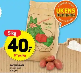Bunnpris Ukjent poteter tilbud