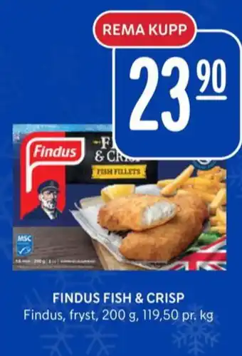 Rema 1000 Findus fiskepinner tilbud