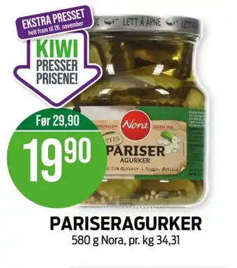Kiwi Nora agurk tilbud