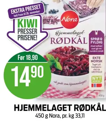 Kiwi Nora rødkål tilbud