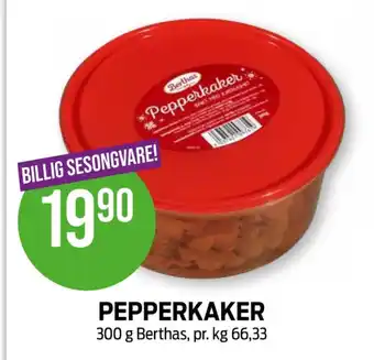 Kiwi Berthas pepperkaker tilbud