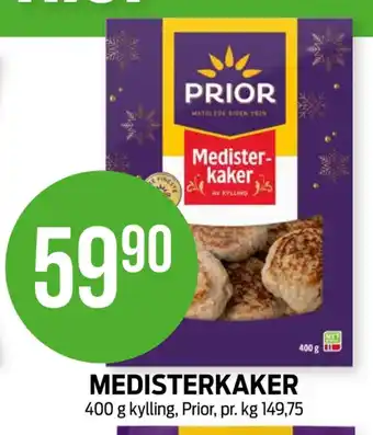 Kiwi Prior medisterkaker tilbud