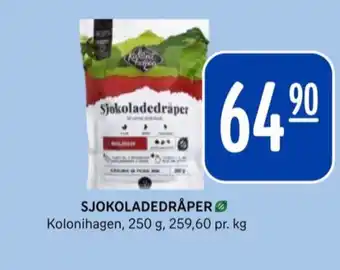 Rema 1000 Kolonihagen sjokoladedråper tilbud