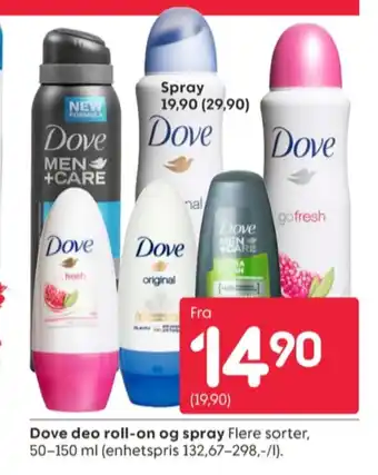 Rusta Dove roll-on tilbud